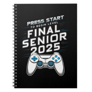 Caderno Espiral Mais velho 2025 Classe de Videos games para jogado
