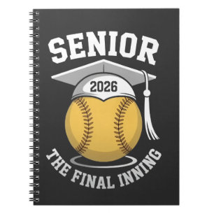 Caderno Espiral Mais velho A Graduação Final De Softball Em 2026