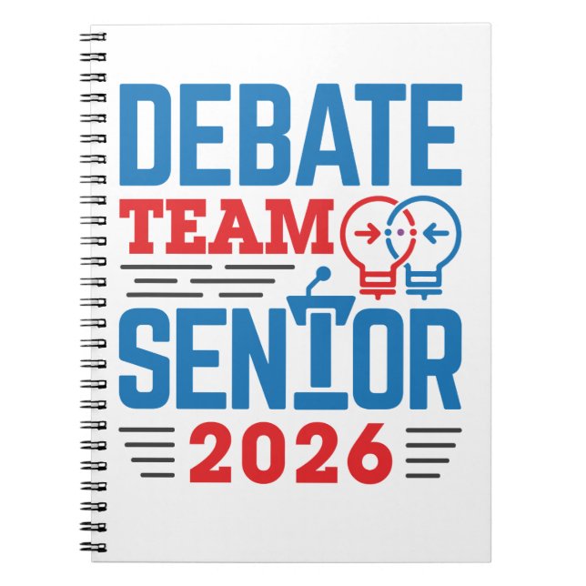 Caderno Espiral Mais velho da Equipe de Debate 2026 (Frente)