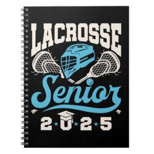 Caderno Espiral Mais velho de Lacrosse Classe de Graduação 2025