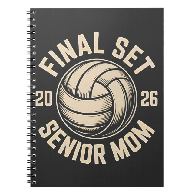 Caderno Espiral Mais velho Final de Graduação Mãe 2026 Voleibol (Frente)