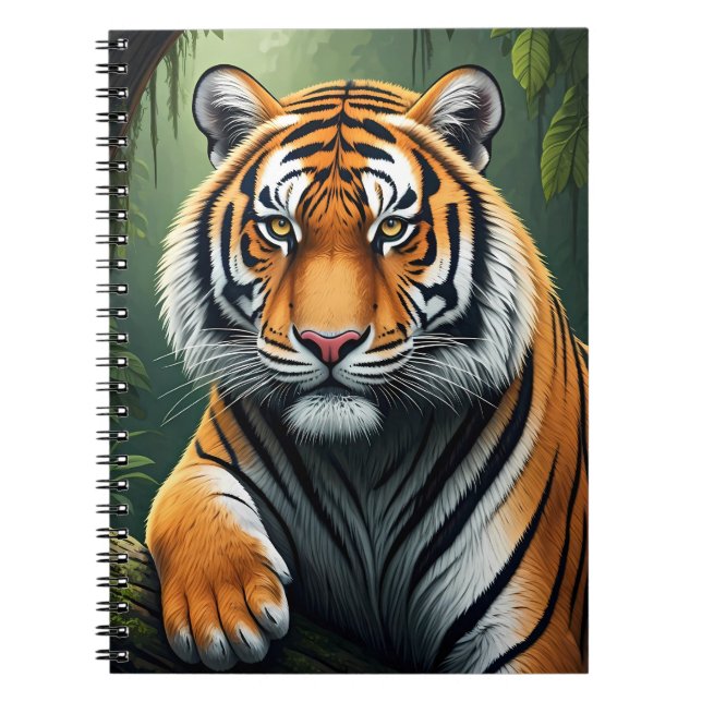 Caderno Espiral Majestic Tiger in Jungle (Frente)