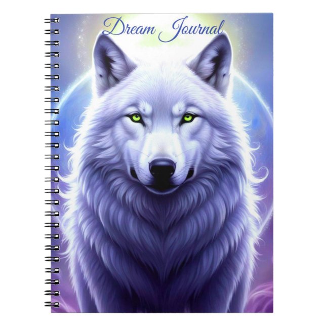 Caderno Espiral Majestic Wolf Dream Journal (Frente)
