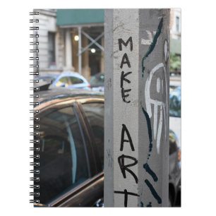 Caderno Espiral MAKE ART New York Grafite Fotografia NYC