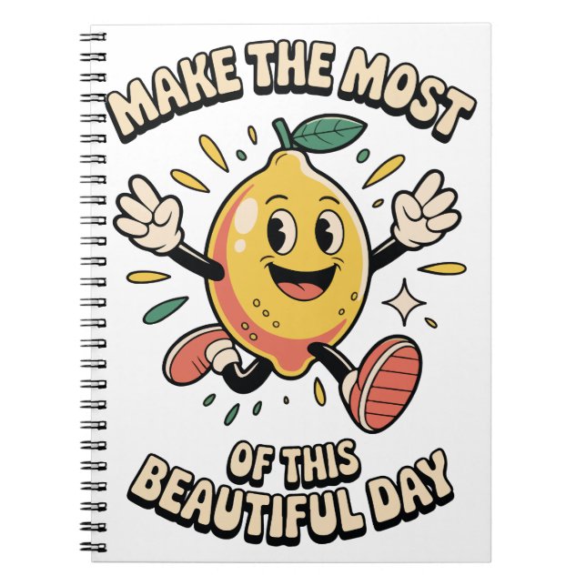 Caderno Espiral Make the Most – Lemon Journal Joy (Frente)
