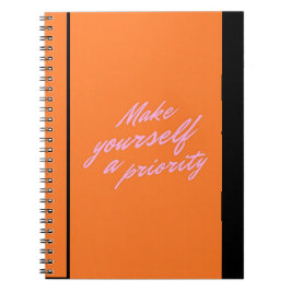 Caderno Espiral Make Yourself a Priority Self Care Journal