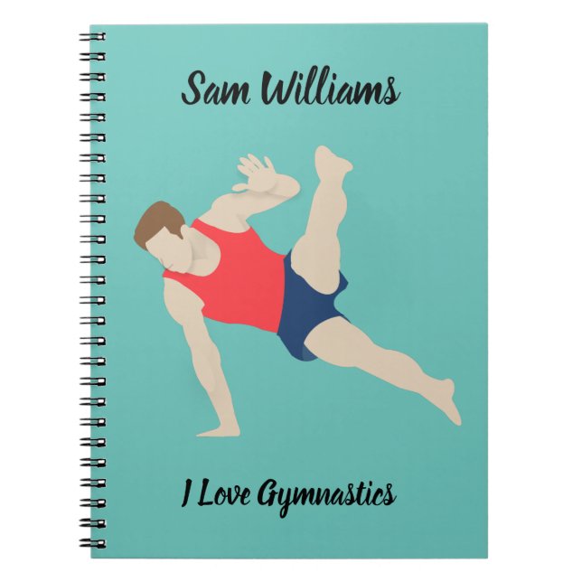 Caderno Espiral Male Gymnast (Frente)