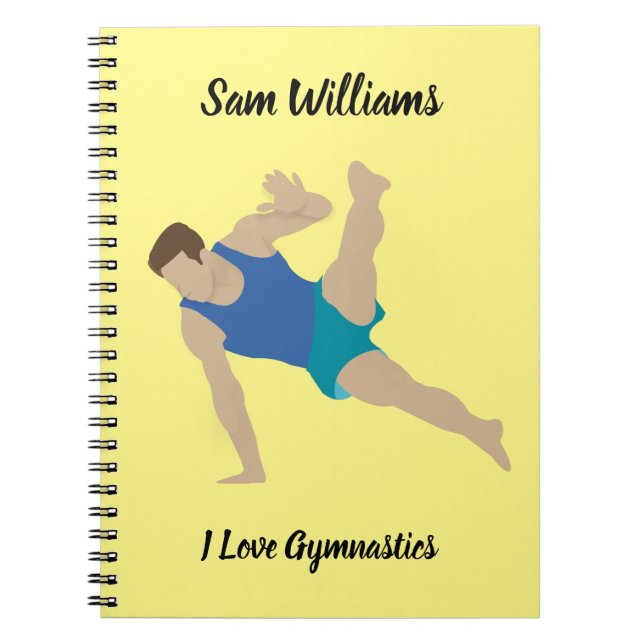 Caderno Espiral Male Gymnast (Frente)