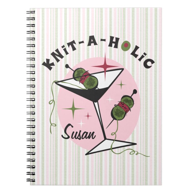 Caderno Espiral Malha-Um-Holic (Frente)