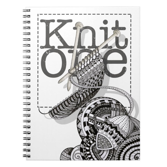 Caderno Espiral Malha uma arte do Doodle (Frente)