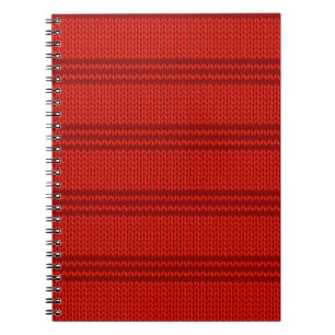 Caderno Espiral Malha vermelha
