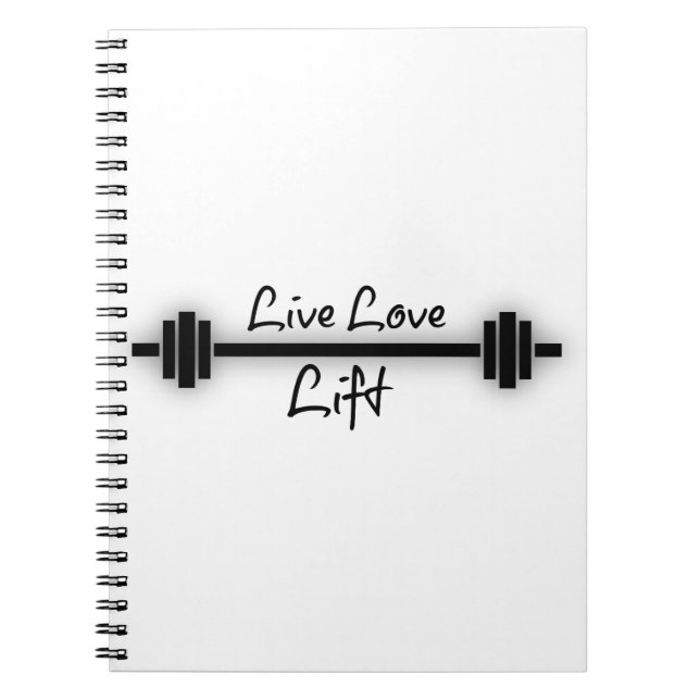 Caderno Espiral Malhação: Live Love Lift (Frente)