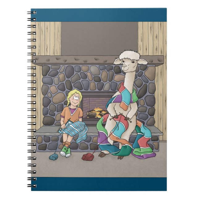 Caderno Espiral Malharia de Alpaca (Frente)