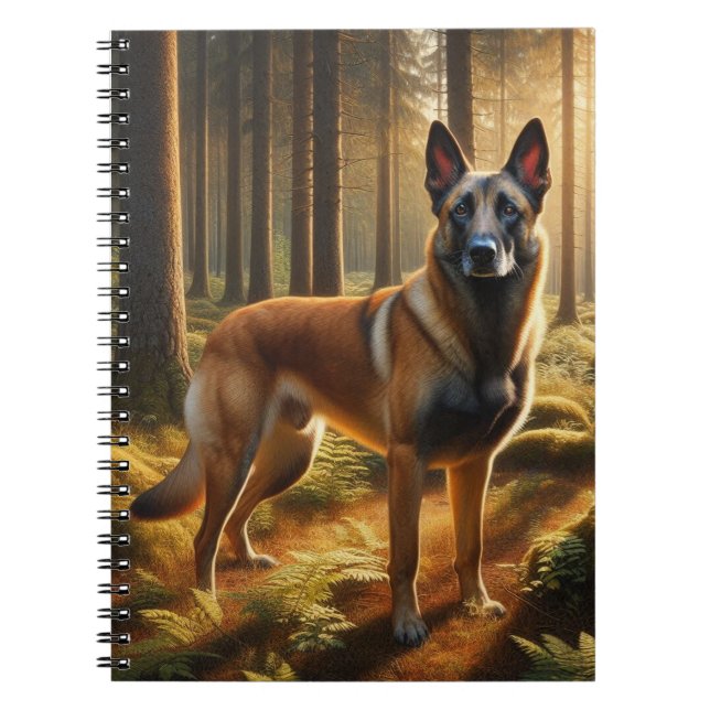 Caderno Espiral Malinois Belga (Frente)