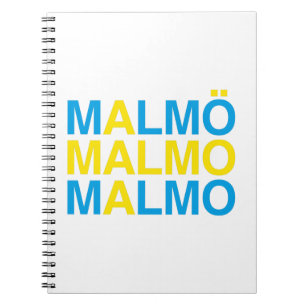 Caderno Espiral MALMO Bandeira Sueca