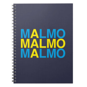 Caderno Espiral MALMO Bandeira Sueca