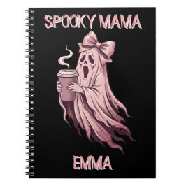Caderno Espiral Mama Assustadora Personalizada Coquette Café Fanta