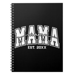 Caderno Espiral Mama Personalizada Ano de Fundação Mãe Estabelecid