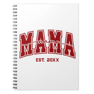 Caderno Espiral Mama Personalizada Ano de Fundação Personalizada M