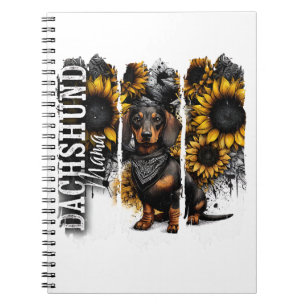 Caderno Espiral Mamãe Dachshund