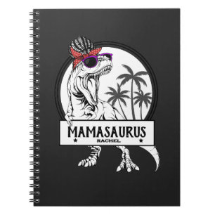 Caderno Espiral Mamasaurus Mãe T rex Dino Engraçado Nome Personali