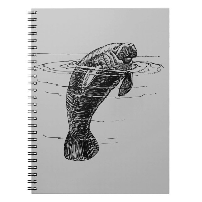 Caderno Espiral Manatear notebook (Frente)