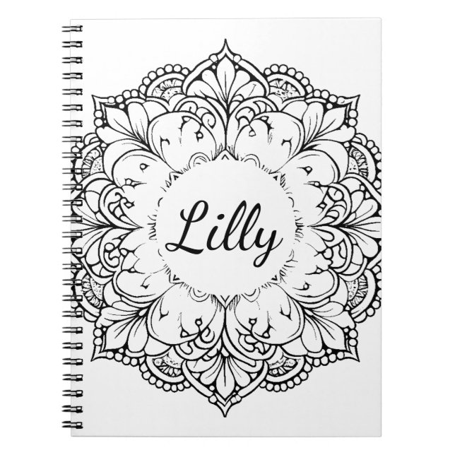 Caderno Espiral Mandala (Frente)