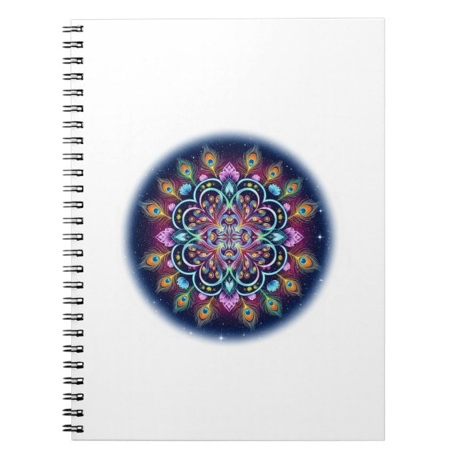 Caderno Espiral Mandala Cósmico (Frente)