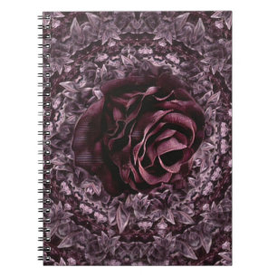 Caderno Espiral Mandala de Rosa 