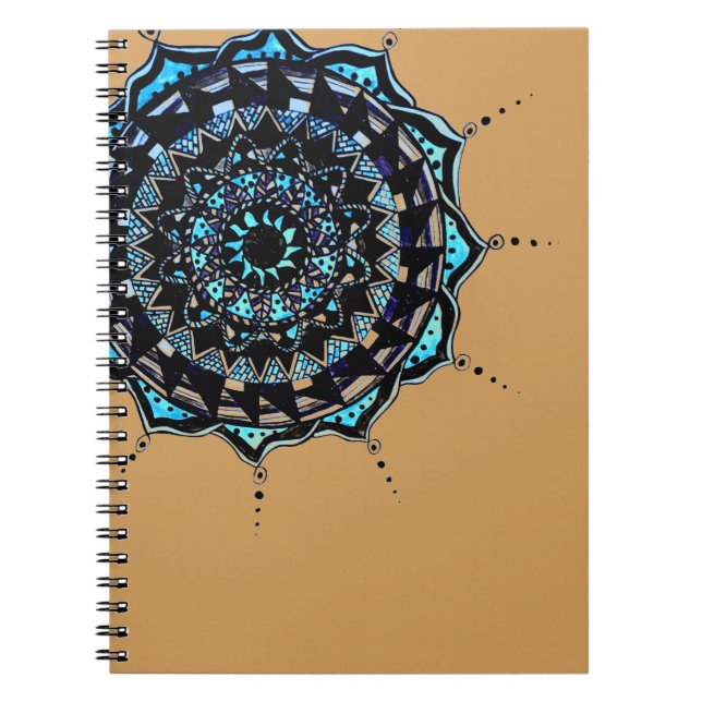 Caderno Espiral Mandala design (Frente)