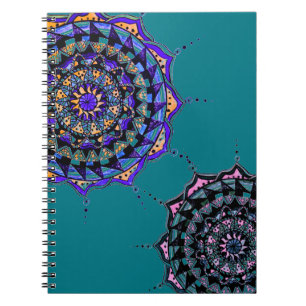 Caderno Espiral Mandala design