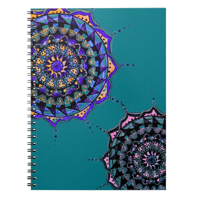 Caderno Espiral Mandala design (Frente)