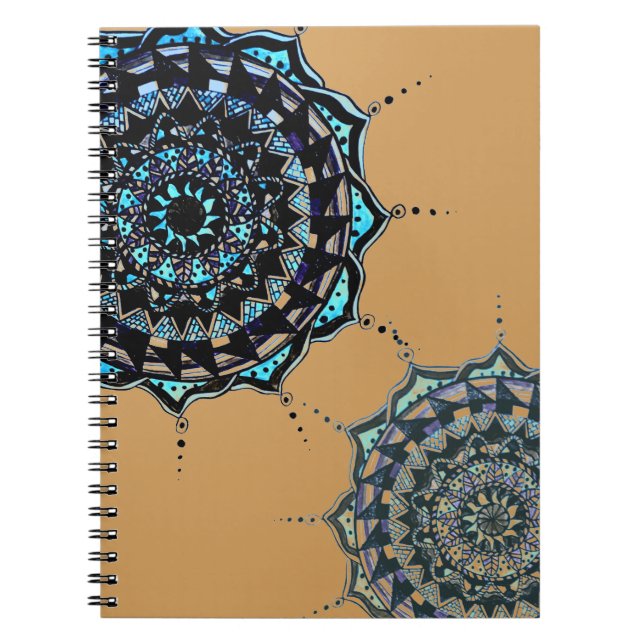 Caderno Espiral Mandala design (Frente)