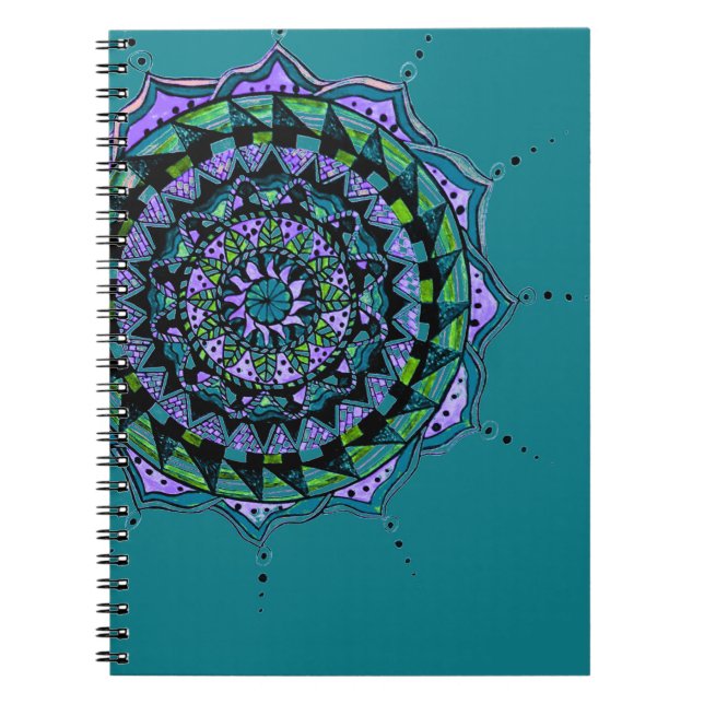Caderno Espiral Mandala design (Frente)