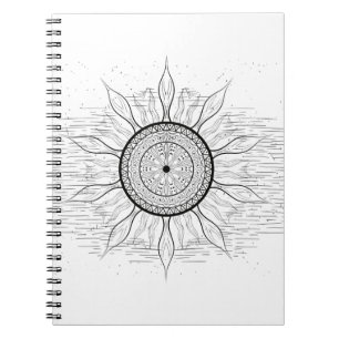 Caderno Espiral Mandala do Sol 1