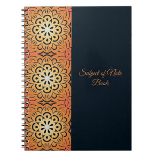 Caderno Espiral Mandala Explosão Solar