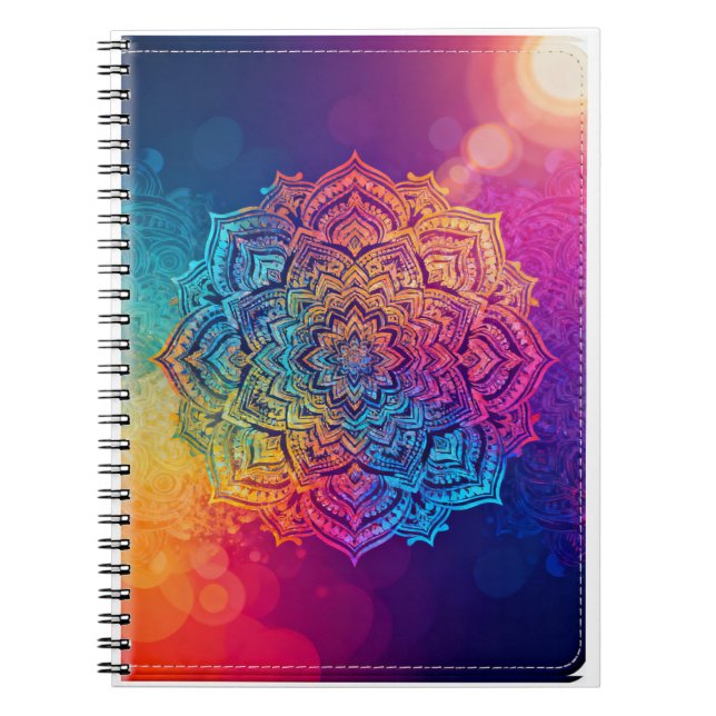 Caderno Espiral Mandala Gratitude Journal – Daily Mindfulness (Frente)