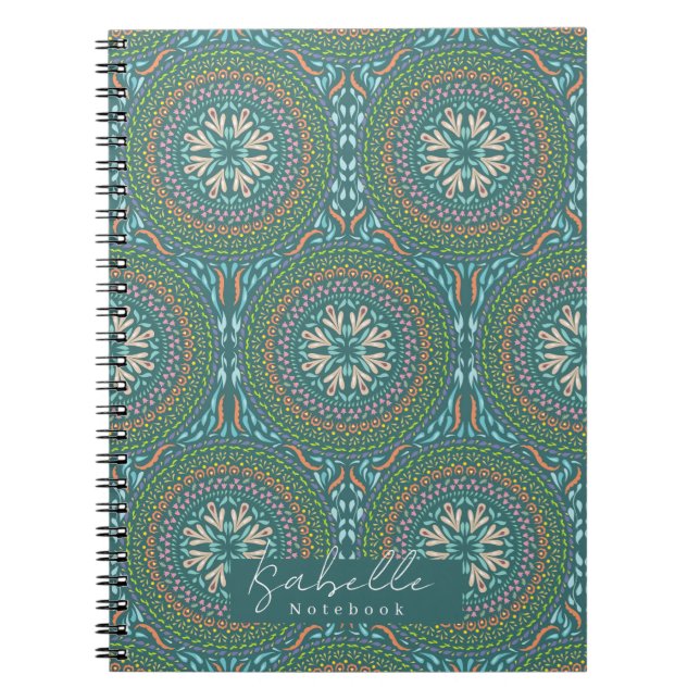 Caderno Espiral Mandala Green (Frente)