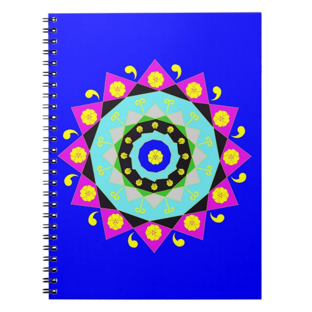 Caderno Espiral Mandala:Notebook decorativo (Frente)