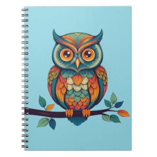 Caderno Espiral Mandala Owl