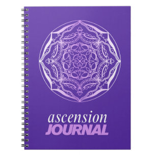 Caderno Espiral Mandala Roxa – Diário de Ascensão