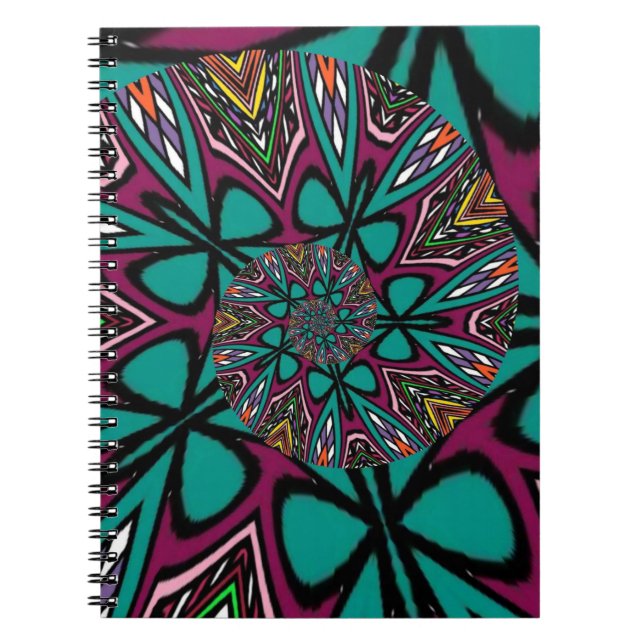 Caderno Espiral Mandala Spiral design (Frente)