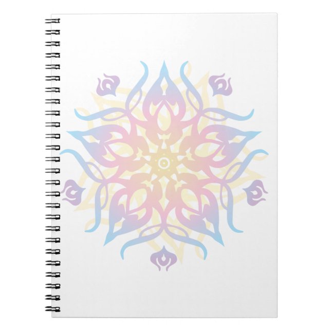 Caderno Espiral Mandala Sprite Burst (Frente)