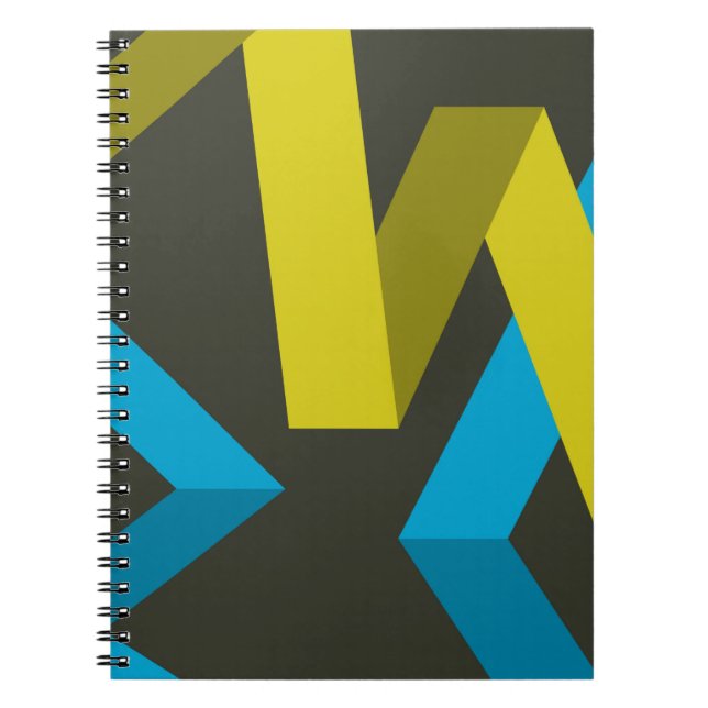 Caderno Espiral Maneiras geométricas legal, modernas e modernas qu (Frente)