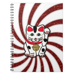 Caderno Espiral maneki neko