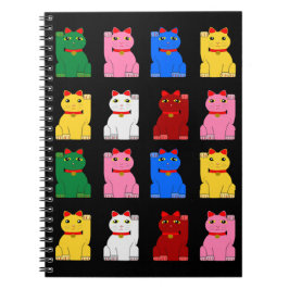 Caderno Espiral maneki neko