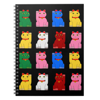 Caderno Espiral maneki neko