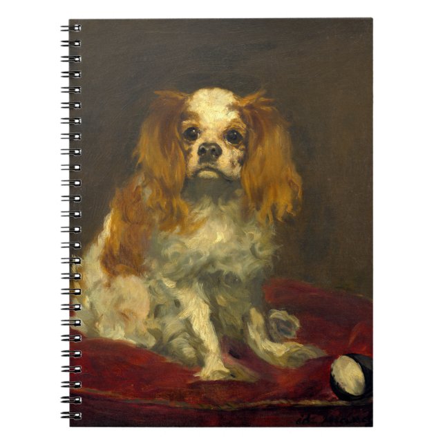 Caderno Espiral Manet A King Charles Spaniel (Frente)