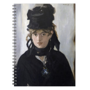 Caderno Espiral Manet - Berthe Morisot com um buquê de violetas