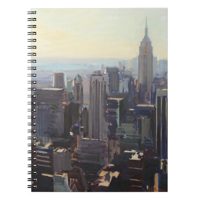 Caderno Espiral Manhattan do Rockefeller que constrói 2012 (Frente)